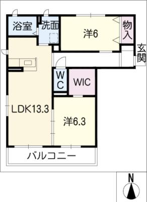 ベラ　フォレスタＢ棟の間取り