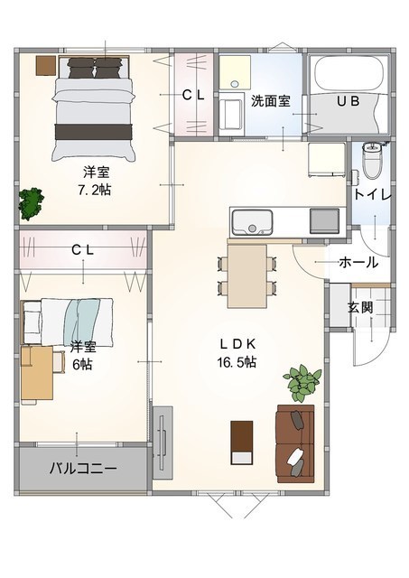 ラルミエール泉の間取り