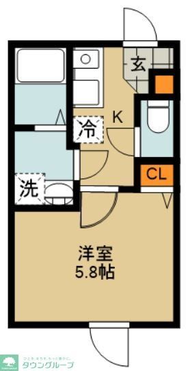 さいたま市北区日進町のアパートの間取り