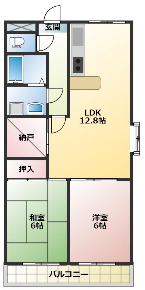 サンテラス福井の間取り