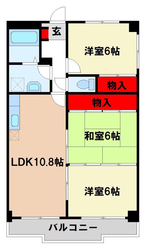 シャトレ壱番館の間取り