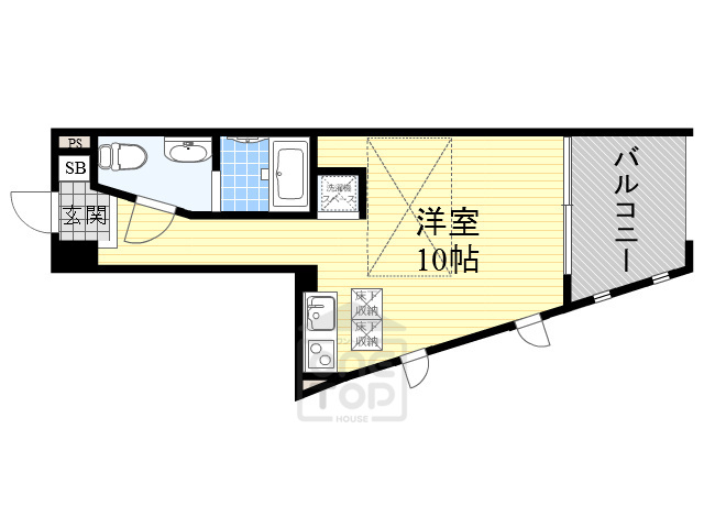 茨木市総持寺のマンションの間取り