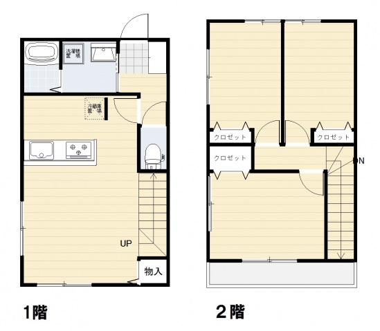 広島市西区庚午南のアパートの間取り