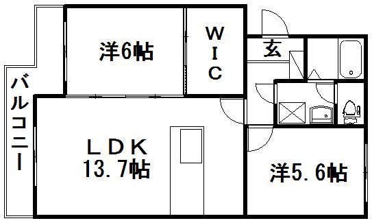 マンションアカンサスIの間取り