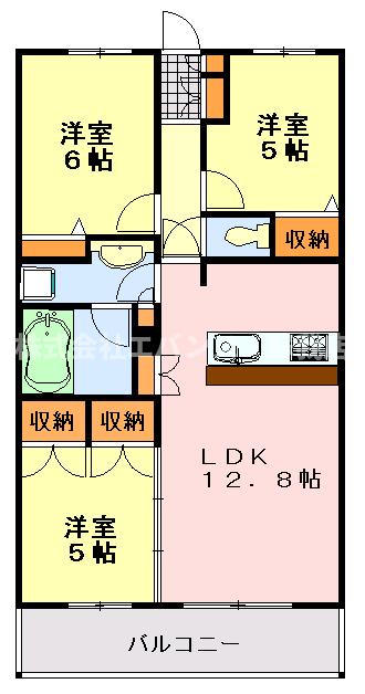 エコロジー千葉みなとレジデンスの間取り