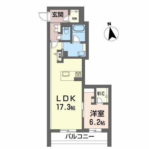 シャーメゾンプレミアス下助任の間取り