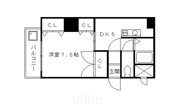 ファーストコート東山三条の間取り