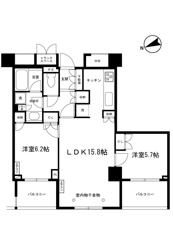 グランドメゾンセンター北の間取り