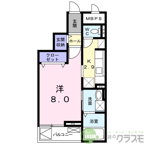 高槻市宮田町のマンションの間取り