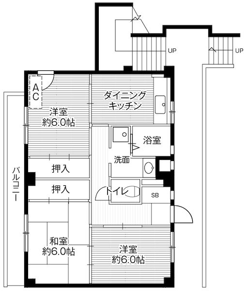 ビレッジハウス千種2号棟の間取り