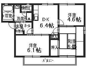 ヴィラシャンピニヨンIIＦの間取り