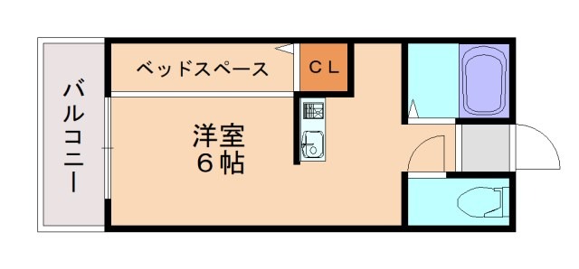 福岡市東区美和台のアパートの間取り