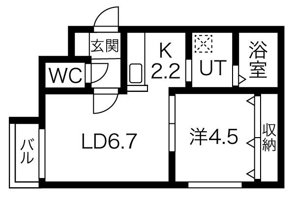 Ｗｙｎｎ学園前（ウィン学園前）の間取り