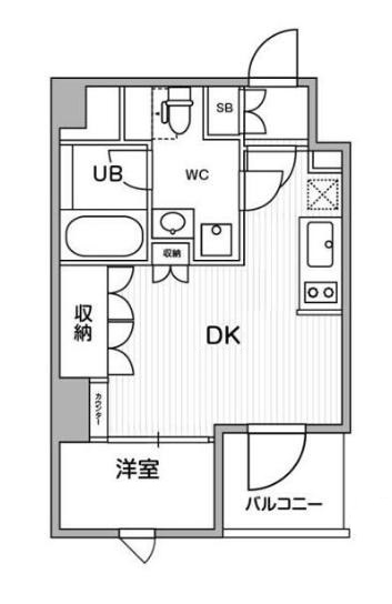 墨田区向島のマンションの間取り