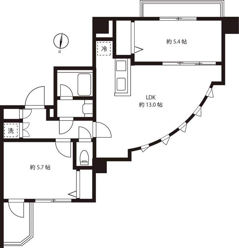 ブルーミング西麻布の間取り