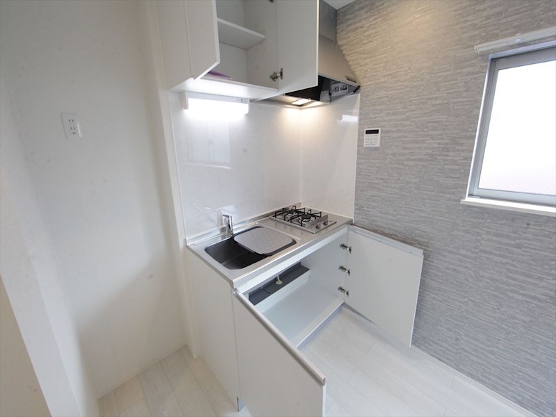 キッチン　システムキッチン（ガス2口コンロ付）　同仕様写真