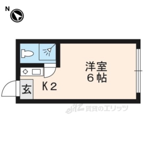 粟津ハイツの間取り写真