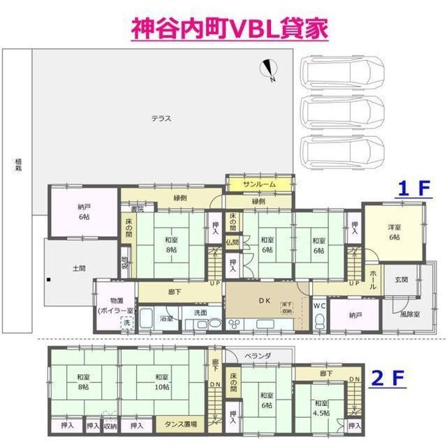 神谷内町VBL貸家の間取り写真