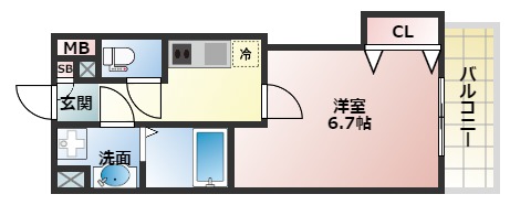 Luxe田辺の間取り写真
