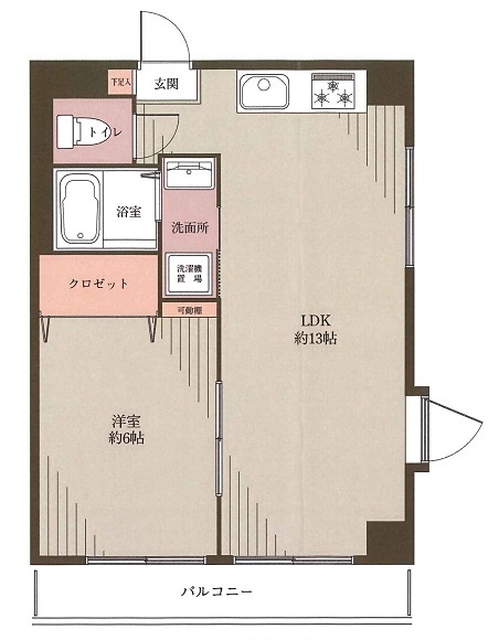 目黒区駒場のマンションの間取り