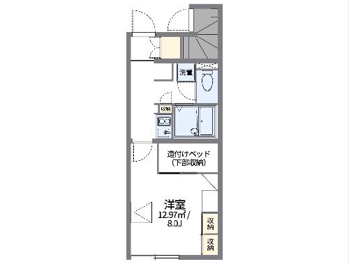 レオパレスグリーンパーク若宮の間取り