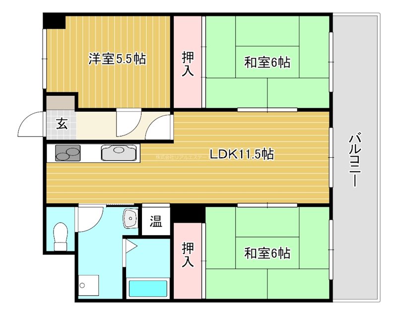 オウミ住宅ビルの間取り