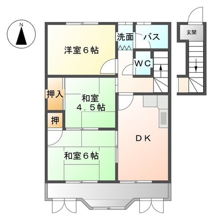 メイツ小倉の間取り