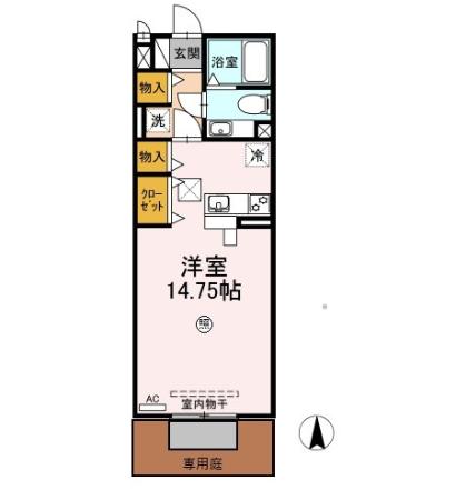 セジュールプランタン　夢棟の間取り