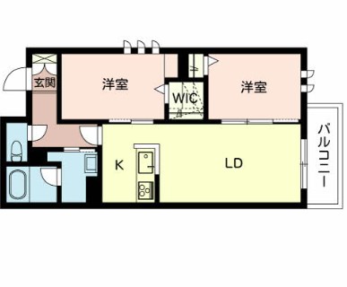 姫路市苫編のマンションの間取り