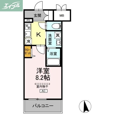 【グランディオ医大前の間取り】