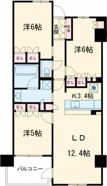 シャリエ京都円町の間取り