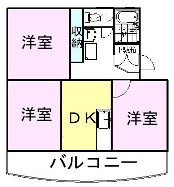 道原マンションの間取り