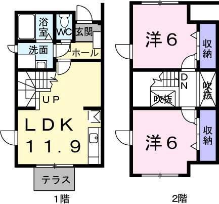 メゾンシンフォニーの間取り