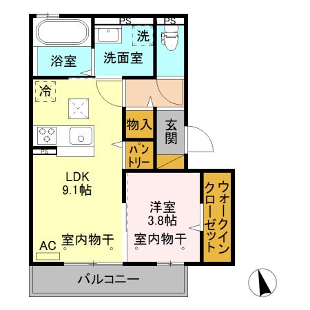 エスポワール赤城の間取り