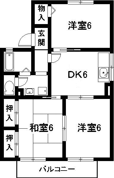 セジュール上市場の間取り