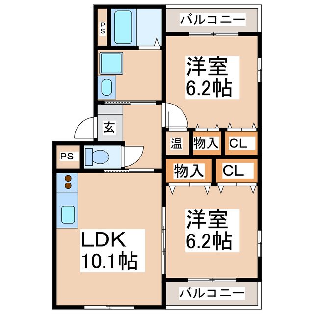 古戦場公園ローズマンションの間取り