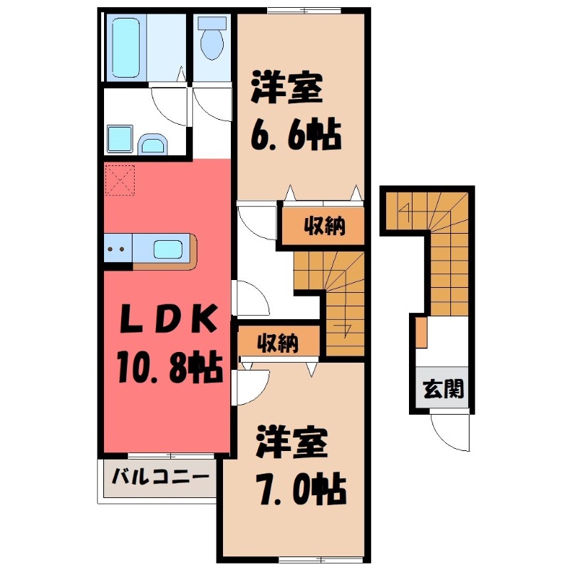 スクラム Bの間取り