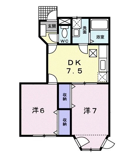 ウエストコーポIIの間取り