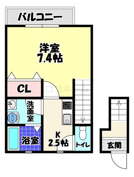 ＹＴＳハイツ若松町　ＰＡＲＴ２の間取り