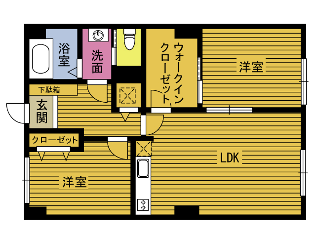 ヴィラ宮崎の間取り