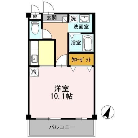 春日井市味美町のマンションの間取り