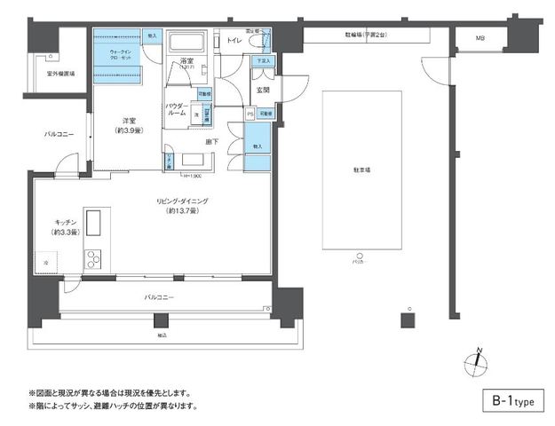 ＣＬＵＢ　ＮＥＸＵＳ　大濠西の間取り