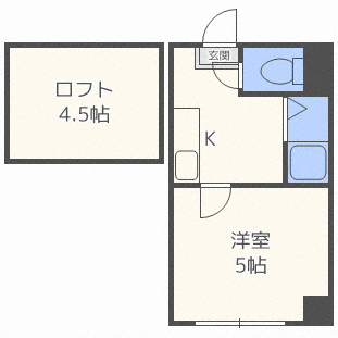 札幌市北区北三十七条西のマンションの間取り