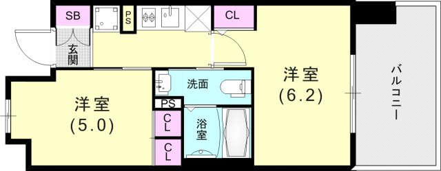 【エステムプラザ神戸西Vミラージュの間取り】