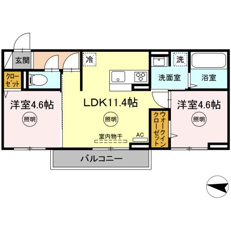 AURALEE 足立の間取り