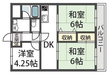 メゾン東中の間取り