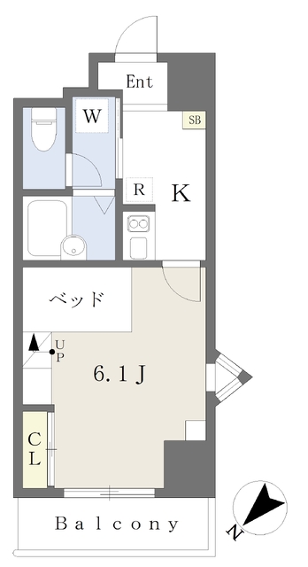 Ｆｌａｔ郡山の間取り