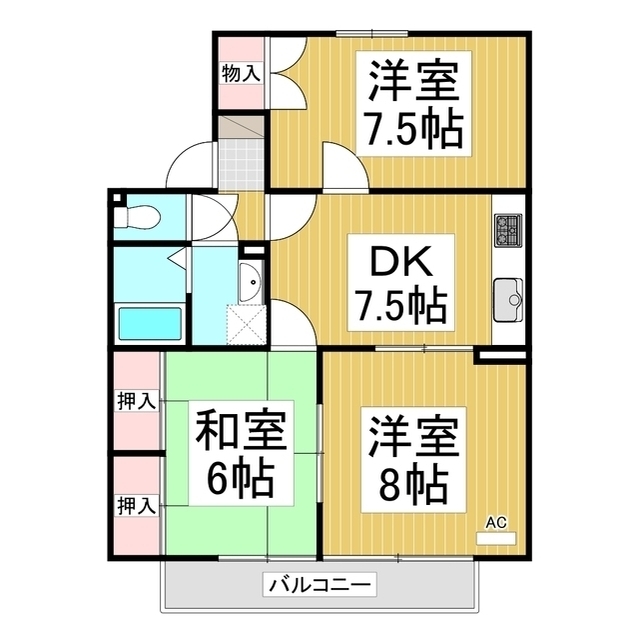 【メゾン里島の間取り】