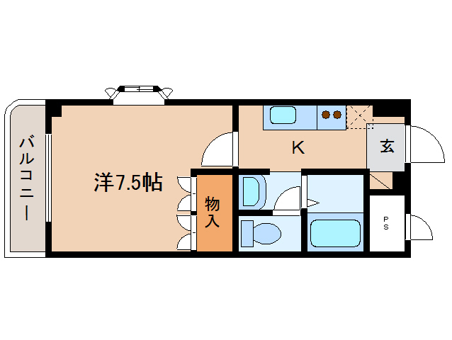 橿原市五井町のマンションの間取り