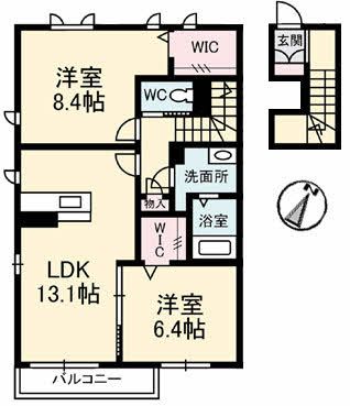 マリ・ソル若葉　Ｂ棟の間取り